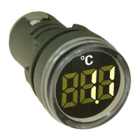 DMS-241 Цифровой LED термометр -20+199°C, AD16-22TM, белый, установка на панель в отв d=22мм RUICHI pe438526 фото