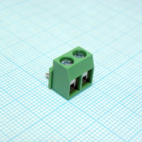 DG126R-5.0-02P-14-00A(H) Винтовой клеммный блок с защитой провода, 2 контакта. Серия DG126R-5.0 Degson pe316158 фото