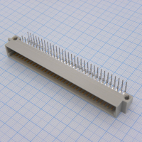 DS1120-96M0R23 Разъем (вилка)  DIN 41612 тип R 96pin (3х32), шаг 2.54мм трехрядный угловой (ряд АC) CONNFLY pe330495 фото