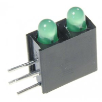 L-934EB/2GD Светодиодный модуль 2LEDх3мм/зеленый/568нм/8-20мкд/60° Kingbright pe206335 фото