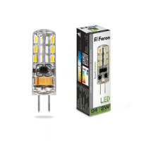 Лампа светодиодная LED 2вт 12в G4 белый капсульная 25448 Feron pe801791 фото