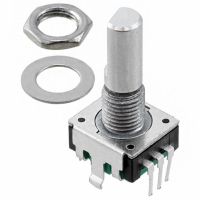 PEC11R-4220F-N0024 Энкодер PEC11, 24 щелчка, 24 импульса, металлический вал с лыской 20мм, горизонтальные выводы, крепление на гайку 7мм BOURNS pe317183 фото