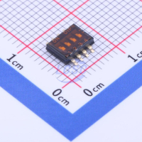 DHN-04F-T-V-T/R Движковый переключатель 4 группы SMD монтаж 1.27мм 25мА 24В с плёнкой положение ВЫКЛ DPT pe851633 фото