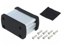 ALUG702SR040 Алюминиевый серебряный корпус с черными торцевыми панелями GAINTA pe409476 фото