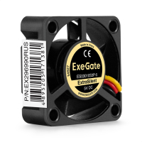EX297008RUS Вентилятор 12В DC ExtraSilent ES03010S3P (30x30x10 мм, Sleeve bearing (подшипник скольжения), 3pin, 8000RPM, 18dBA) Exegate pe1067040 фото