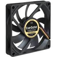 EX283373RUS Вентилятор 12В DC ExtraSilent ES08015S3P (80x80x15 мм, Sleeve bearing (подшипник скольжения), 3pin, 1600RPM, 16dBA) Exegate pe1067002 фото