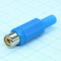 RP-406-BL-EN RCA гнездо кабельное, разъем типа 