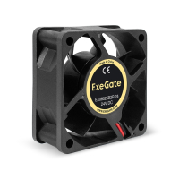 EX295205RUS Вентилятор 24В DC EX06025B2P-24 (60x60x25 мм, 2-Ball (двойной шарикоподшипник), 2pin, 5100RPM, 34dBA) Exegate pe1067020 фото