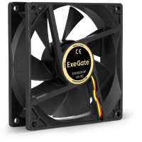 EX253950RUS Вентилятор 12В DC EX09225H3P (92x92x25 мм, Hydraulic bearing (гидродинамический), 3pin, 2100RPM, 25dBA) Exegate pe1067076 фото
