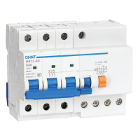 CHINT Диф. авт. выкл. NB1L-40 4P C20 30mA тип A 6 kA (R) CHINT pe812389 фото