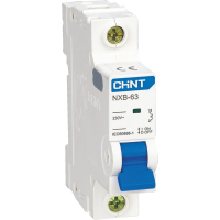 CHINT Авт. выкл. NXB-63H 1P 63A 10кА х-ка C (R) CHINT pe811436 фото