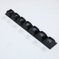 ASL280D40H7LED3070G Групповая линейная линза на 7 светоточек с черным рефлектором, для светодиодов 3030/5630/5050, 93%, 30°x70°, 7X1, 280мм H:20мм, PMMA ASAHI OPTICS pe1116972 фото