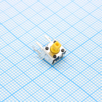 B3F3152 Кнопка тактильная 6х6мм угловая h=3.9.6mm усилие нажатия 1.47N(150гр) 0.05А 24В монтаж в отверстие OMRON pe351359 фото