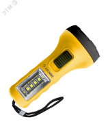 Фонарь ручной 0.5ВтLED+4SMD(1Вт) 1xAA корпус ABS-пластик ремешок ручной KOC119B Космос pe668151 фото