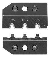 Плашка опрессовочная: штекеры MQS, 0.25/0.35/0.5 мм?, 3 гнезда KN-974927 Knipex pe1129068 фото