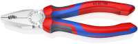 Плоскогубцы комбинированные, 180 мм, хром, 2-комп ручки, SB KN-0305180SB Knipex pe1129084 фото