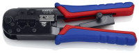 Пресс-клещи для штекеров RJ, 2 гнезда, RJ 11/12 (6-pin), RJ 45 (8-pin), 190 мм, SB KN-975110SB Knipex pe1129097 фото