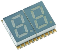 KCDA03-106 2-х разрядный сегментный индикатор smd 7,62мм/оранжевый/605нм/5.6-12мкд/ОА Kingbright pe437220 фото