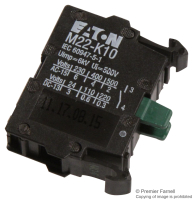M22-K10 Контактная группа, NO, 6A/230ВAC, 3A/24ВDC, 22мм, Серия M22 EATON BUSSMANN pe434120 фото