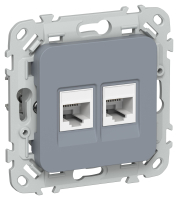 FLITE Роз. 2-я комп. RJ45 кат.5Е UTP РК5е-2-0-ФлМ мар. IEK FI-K22-1-K35 фото