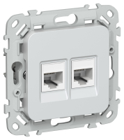 FLITE Роз. 2-я комп. RJ45 кат.5Е UTP РК5е-2-0-ФлЖ жем. IEK FI-K22-1-K36 фото