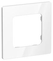 IEK FLITE Рамка 1-мест. РУ-1-К-ФлБ бел. FI-M12-32-20-K01 фото
