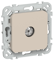IEK FLITE Роз. TV экран. оконечная тип M РТВм-1-1-1-ФлЛ льн. FI-A13-O-K88 фото