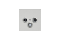 Jasmart FD Матовый тауп (soft touch) Розетка TV+FM+SAT Φ9.5mm проходная FD6207PTM фото