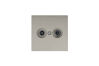 Jasmart FD Бронза Розетка TV+FM Φ9.5mm оконечная FD6204BR фото