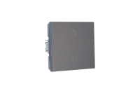 Jasmart FD Никель Выключатель 1-кл жалюзи 10A 250V~ FD3018NI фото