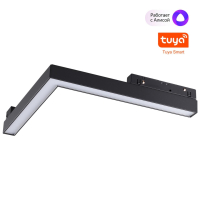 Novotech 359502 SHINO NT24 000 черный Трековый низковольт. св-к диммир. со сменой цв.температуры, пульт ДУ/Tuya Smart Life IP20 LED 24W 48V 3000-6500K 359502 фото