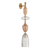 Odeon Light 5414/1W MODERN ODL_EX25 91 античная бронза/терракот/беж/стекло/керамика Настенный светильник E14 1*40W TERRA 5414/1W фото