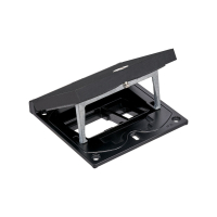 Simon Connect K45 Чёрный Рамка люка IP66, 1 мех-м + 1xRJ, шлиц KFH101-74 фото