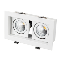 Светильник CL-KARDAN-S180x102-2x9W Day (WH, 38 deg) (IP20 Металл, 3 года) 024138 фото