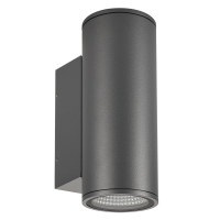 Светильник LGD-FORMA-WALL-TWIN-R90-2x12W Warm3000 (GR, 44 deg, 230V) (IP54 Металл, 3 года) 029970 фото