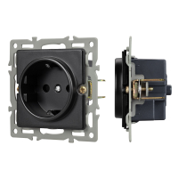 Механизм электрической розетки SCT-GP-MEU-PL-BK (250V, 16A) (-) 043740 фото