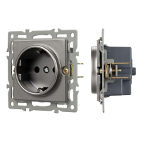 Механизм электрической розетки SCT-GP-MEU-PL-GR (250V, 16A) (-) 043741 фото