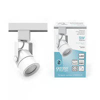 Светильник трековый Gauss Track Light LED цилиндр 5W 400lm 4000K 220V IP20 55*135мм белый 60º LED 1/50 TR057 фото