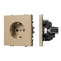 Механизм электрической розетки SCT-NOBE-MEU1-SFPL-GD (230V, 16A) (-) 054278 фото