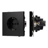 Механизм электрической розетки SCT-TENDO-MEU1-PL-BK (230V, 16A) (-) 054079 фото