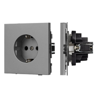 Механизм электрической розетки SCT-TENDO-MEU1-PL-GR (230V, 16A) (-) 054080 фото