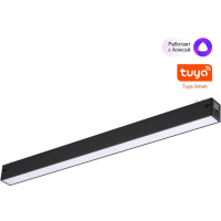 Novotech 359939 Черный трековый линейный SMART светильник 22см (токопроводящий), пульт ДУ/Tuya Smart Life/Алиса 3000-6000К 220В 24Вт 120° 1440Лм CRI90 359939 фото