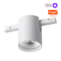 Novotech 359516 SHINO NT24 146 белый Трековый низковольт. св-к диммир. со сменой цв.температуры, пульт ДУ/Tuya Smart Life IP20 LED 10W 48V 3000-6000K 359516 фото