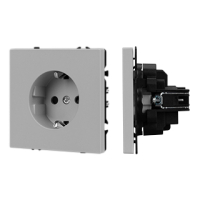 Механизм электрической розетки SCT-NOBE-MEU1-SFPL-IS (230V, 16A) (Никель) 059453 фото