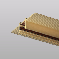 TR5702-SB Трек SHINE HIDE для ГКЛ 12,5мм, 2м, 48В DC, IP20, сатинированная латунь, алюминий TR5702-SB фото