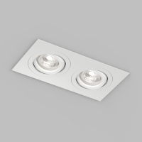DK2112-WH Встраиваемый влагозащищённый светильник HYDRO, IP44, 2×15 Вт LED макс., GU10, алюминий, белый DK2112-WH фото