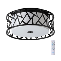 7700/40L AVRA LED SN Светильник металл/пластик/белый/черный LED 40Вт 3000-6000K D500 IP20 пульт ДУ FABIANA 7700/40L фото