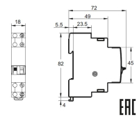 Реле бистабильное BIR-16/11-AC230/DC110V Reletek pe1140637 фото