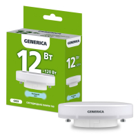 IEK GENERICA Лампа LED T80 таблетка 12Вт 230В 6500К GX53 LL-T80-12-230-65-GX53-G фото