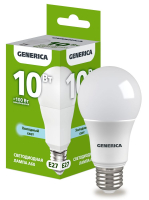 IEK GENERICA Лампа LED A60 груша 10Вт 230В 6500К E27 LL-A60-10-230-65-E27-G фото